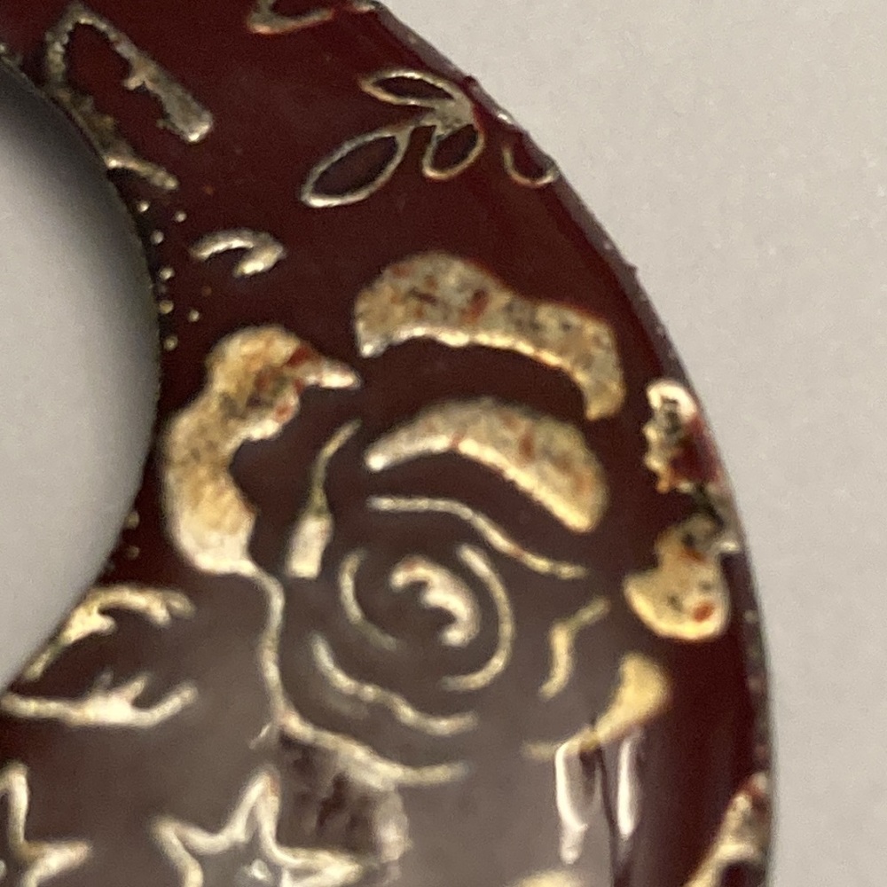 Rose Flower Hoop Circle Earrings - Picture 9 of 16